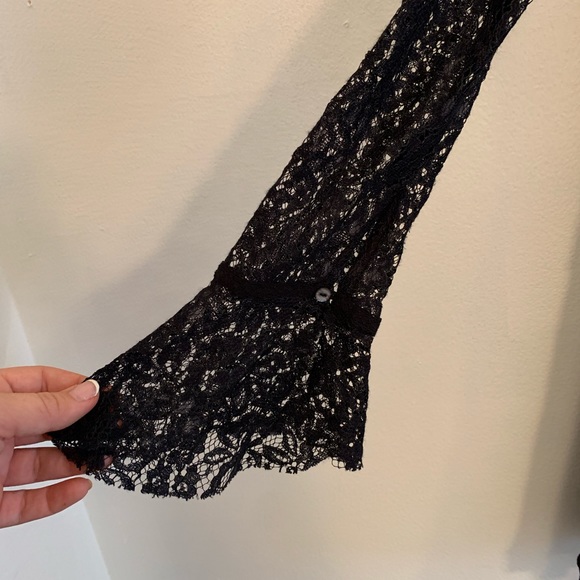 Free People Black Lace Tunic - Picture 2 of 7